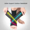 Ayak Bileği Desteği 1 ADET Bandaj Sıkıştırma Açık Basketbol Futbol Dağcılık Spor Brace Kayış Kollu 2021