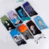 1 paar heren sokken mode heren anime grappige sokken hiphop persoonlijkheid anime solide sokken cartoon mode hoge kwaliteit 300 kleuren x0710
