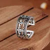 2022 New Chrome Single Silver Cross Ring Mens Hip Hop Live Exclseories Hearts Trend Men X3BL297Y
