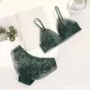 Ensemble sexy Say Morning French Lace Sexy Bra Briets Sexy Lace Lacerie Lingerie Set Femmes Intime les sous-vêtements en coton mince L2304