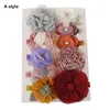 Kids Children Hairpins Accessories Barrettes Baby Fabric Bow Flower with pearl Hair clips Girls Headdress cute lovely Headwear M3659