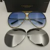 Utbytbar lins Anti-reflekterande solglasögon för kvinnor Mode Oval legering CR39 Män Utbytbara gradientsolglasögon