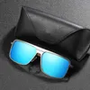 Aluminum Magnesium Sunglasses for Men/Women Classics Polarized TAC Lens Square Eyewear Anti-reflective Shades Oculos De Sol