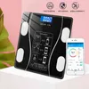 Weight Scale Smart Electric Floor Mirror Body With Digital Screen Bathroom For Home And Wireless Bluetooth App Or Battery H1229