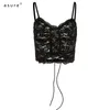 Uscire Crop Lace Bralette Donna Canotte Abiti sexy Cami Tube Top Halter Donna Estetica gotica Abbigliamento grunge K20L10940 210712