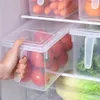 Fridge Organizer Przechowywanie żywności Pojemnik z pokrywką i uchwytem Utwardzalny Pudełko Świeżym Utrzymywaniem do kuchni Produkujemy pojemniki oszczędzania RRE10747