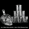 Crystal Skull Head S glazen beker Set 700 ml whisky wijnglazen fles 75 ml Cups Decanter Home Bar wodka Drinkmokken 210827