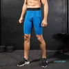 Treinamento de Impressão 3D dos homens Fitness Correndo calças elásticas apertadas rápidas shorts de secagem rápida