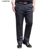 Wysokiej Jakości Duży rozmiar 10xl 135 kg Lato Jesień Mężczyźni Spodnie Spodnie Rozciągliwe Elastyczność Luźne Mężczyźni Klasyczne Khaki Office Spodnie 52 211008