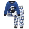 Pyjama garçon costume à manches longues Pyjama enfants pijama enfants vêtements de nuit D chemise de nuit 100% coton T-Shirt pantalon ensemble 210413