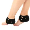 4PCS Plantar Fasciit Terapi Wrap Heel Foot Pace Arch Support Ankel Brace Protector Insole Ortic (Svart)