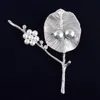 Fyla-modus mode-sieraden S925 zilver met zoetwaterparels blad tak ontwerp broches voor mode dame fijne sieraden 210507
