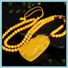 Necklaces & Pendants Jewelry Product Beeswax Hand Polished Old Honey Guan Gongwu Pendant Necklace Men And Women Charms Drop Delivery 2021 Th