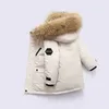 Olekid Winter Down Jacket voor Jongens Real Wasbeer Bont Dikke Warme Baby Bovenkleding Jas 2-12 jaar Kinderen Tiener Parka 210916