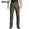 Tacvasen Tactical Cargo Pants Mens Sommar Straight Combat Army Militärbyxor Bomull Många fickor Stretch Security Trousers Män 211201