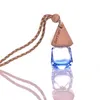 Car Perfume Bottle Pendant Essential Oil Diffuser Colorful Hanging Container Clothes Ornaments Air Freshener Pendants Empty Glass Bottles fragrance