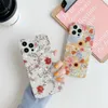 Fashional Shell Grain Floral Design Soft TPU Hard Platstic Phone Cases for iPhone 13 12 11 Pro Max Mini XR XS X 8 7 Plus IMD Flower Case Cover