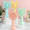 Uppladdningsbar Mini Fan Handhållen Party Favorit 1200mAh USB Office Outdoor Househouse Desktop Pocket Portable Travel Party Favor lla7157