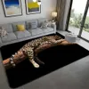 Mode leopard mönster matta på golvet 3d djur tryckt stort vardagsrum mjuk svamp badrum matta absorbera anti-slip 210626