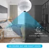 كاميرات Joyzon 360 درجة الصمام الخضوع الليل للرؤية الليلة اللاسلكية الأمن اللاسلكي الأمن المنزلية wifi cctv fisheye لمبة مصباح كاميرا IP