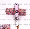 Trend Flowers Umbrellas Hipster Automatic Folding Luxury Umbrellas Top Quality Outdoor Travel Designer Multifunction Sun Umbrellas