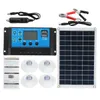 100W-solar painel kit 12V carregador de bateria 10-100A LCD -Controller para caravana van barco - sem solar