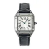 VS relógio masculino de aço inoxidável de alta qualidade automático quartzo safira vidro 50M à prova d'água moda feminina