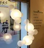 Nordic LED Kolye Işıkları Postmodern Cam Kabarcık Topu Yemek Odası Için Asılı Lamba Oturma Odası Cafe Bar Dekor Tasarımcı Hanglamp