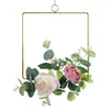 Wrinalh Wreath Wreath Spring Summer Summer para a porta da frente Home Parede Decoração de festas de casamento Garlands Farmhouse Flores decorativas Wreath1185849