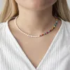 Bohemian Pearl Pendant beads Necklace Chokers Fashion Women necklaces Collar summer jewelry will and sandy