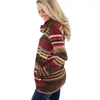 Turtleneck Sweater Women Autumn Winter Long Sleeve Striped Multicolor Casual Pullover Lace Up Knitted Tunic 210914