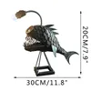 Creative Desk Lamp Shark iron Table USB Metal Lantern Decoration Unique Home Housewarming Gift 210804