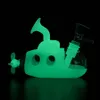 4.9 "Roken Waterleidingen Siliconen Tabak Handpijp Hookah Rook Tool Glow in the Dark Submarine