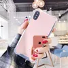 Étuis de téléphone miroir de maquillage en acrylique pour Iphone 13 Pro Max Xr Xsmax 7 8plus, placage antichoc, couverture arrière en Tpu brillant