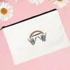 Cosmetic Bags & Cases Women Lyrics Song Printed Make Up Bag Fashion Cosmetics Organizer For Travel Colorful Storage Lady