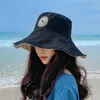 Outdoor hoeden Panama Cap Men Women Summer Beach Holiday Sun Hat Dubbelzijdig Wear Little Borduurwerkvisser