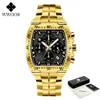 Wwwoor luxe militaire mannen horloges goud zwart creatieve mode klok man sport waterdichte chronograaf relogio masculino 210527