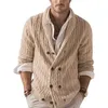 Männer Casual Langarm Mäntel Herbst Winter Mode Für Männer Gestrickte Pullover Tops Slim Solide Knöpfe Strickjacke Pullover 211006