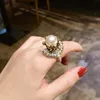 Anéis de cluster 14k ouro branco pérola branca anel para mulheres fina bijoux femme jóias anillos de bizuteria natural gemstone anel