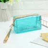 Kosmetiktaschen Hüllen Damen Badetasche Wasserdichte Handtaschen Transparente PVC-Kunststoff-Pool-Strand-Make-up-Organizer Kulturbeutel AufbewahrungstascheCosmeti