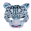 Halloween påsk Mardi Gras kostym Party Mask Eva Halv ansikte Snö Leopard Masker Cosplay Masquerade rekvisita för vuxna Män Kvinnor Masque EDA19002