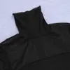Women Sexy Designer Lace Mesh Long Sleeve Black Bandage Dress Winter Ladies Celebrity Bodycon Party Vestido 210527