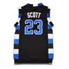 Nikivip Ship From US # 3 Lucas Scott La versione cinematografica di One Tree Hill Maglia da basket Brother Movie 23 All Stitched Black Size S-3XL