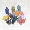 Курение полосой прозрачный стеклянный пузырь CARB CAP красочные костюмы для XL кварц Banger Nails Bongs Dab Tool