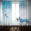 Creative 3D Curtain animal Photo Printing Drapes For Living Room Bedroom Blackout Window Door Kitchen Curtains