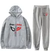 Mäns Tracksuits Hip Hop Två Piece Suit Jaden Hossler Hoodies Tracksuit Män / Kvinnor Långärmad Hoodie + Casual Pants Kpop Sweatshirt Sets