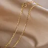 Sinya 1.3g à 2g 18k O Chaîne collier femmes Au750 16 18 pouces (45 cm) couleur or jaune pour les bijoux fins
