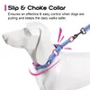 Truelove Soft Slip Dog Collar Reflekterande Justerbar P Chain Training Choke Collar Dogs Training för husdjur