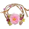 Belts Bohemian Flower For Women Dress Woven Waist Rope Floral Seaside Beach Travel Head Decorative Adult Lady Girls