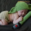 Basker handgjorda grönt vävda baby stickad hatt 0-6 månader för flicka och pojke 45 f.Kr.